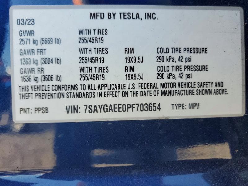 2023 TESLA MODEL Y 12