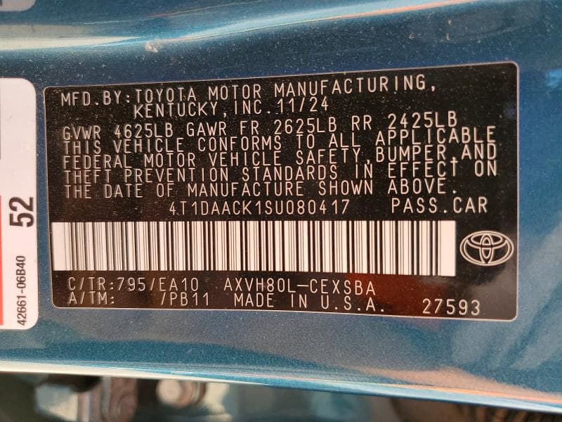2025 TOYOTA CAMRY SE 13