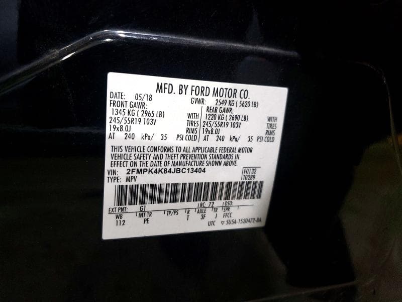 2018 FORD EDGE TITANIUM 14