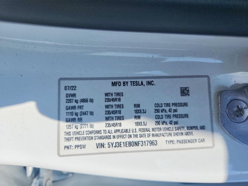 2022 TESLA MODEL X 12