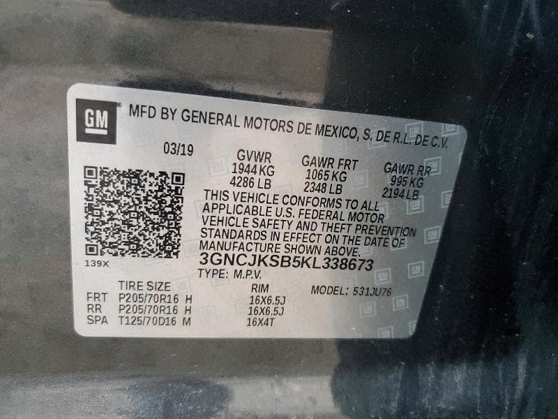 2019 CHEVROLET TRAX LS 13