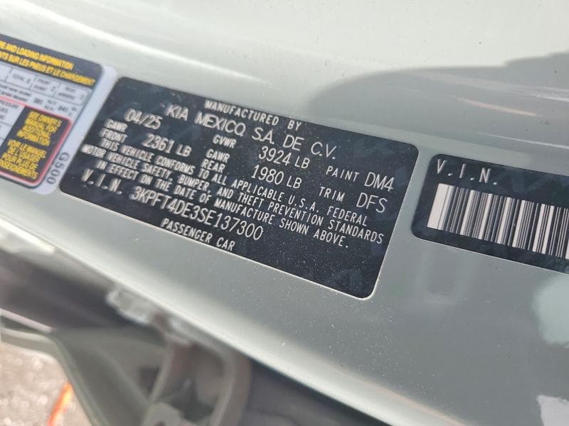 2025 KIA K4 LXS 12