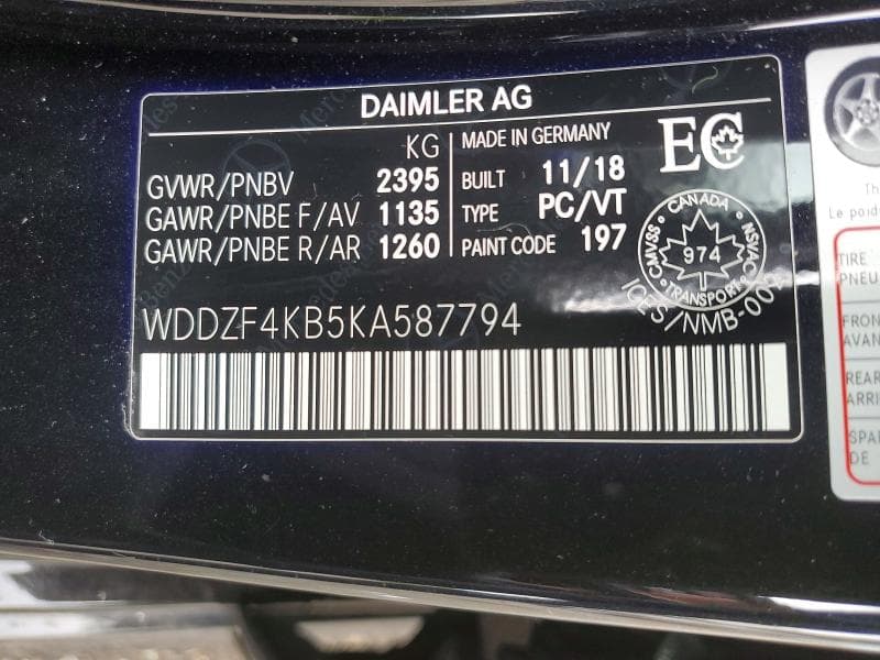 2019 MERCEDES-BENZ E 300 4MATIC 12