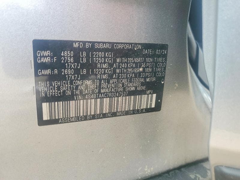 2024 SUBARU OUTBACK 13