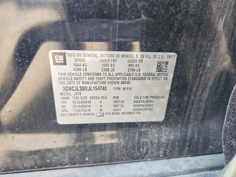 2018 CHEVROLET TRAX 1LT 12