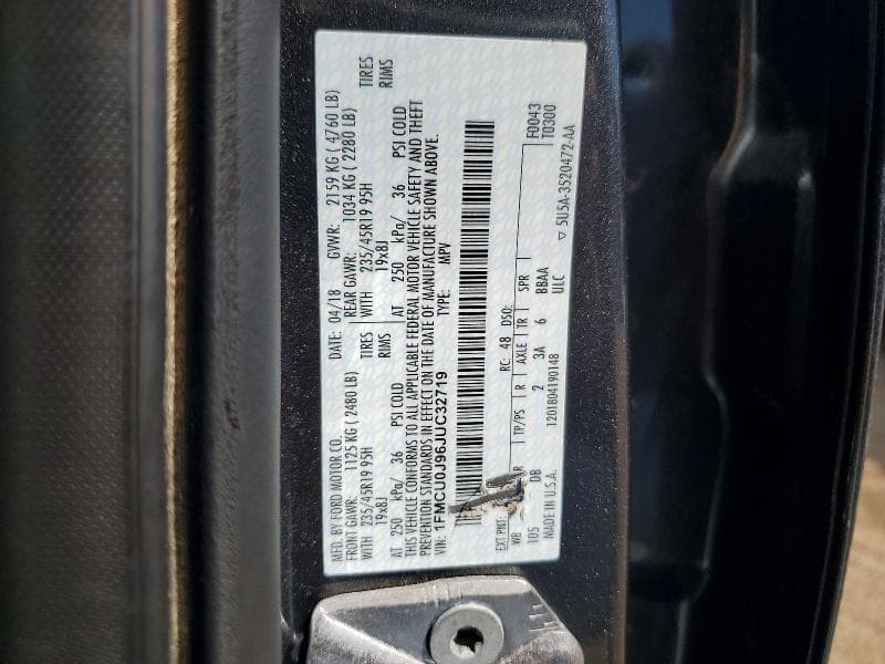 2018 FORD ESCAPE TITANIUM 13