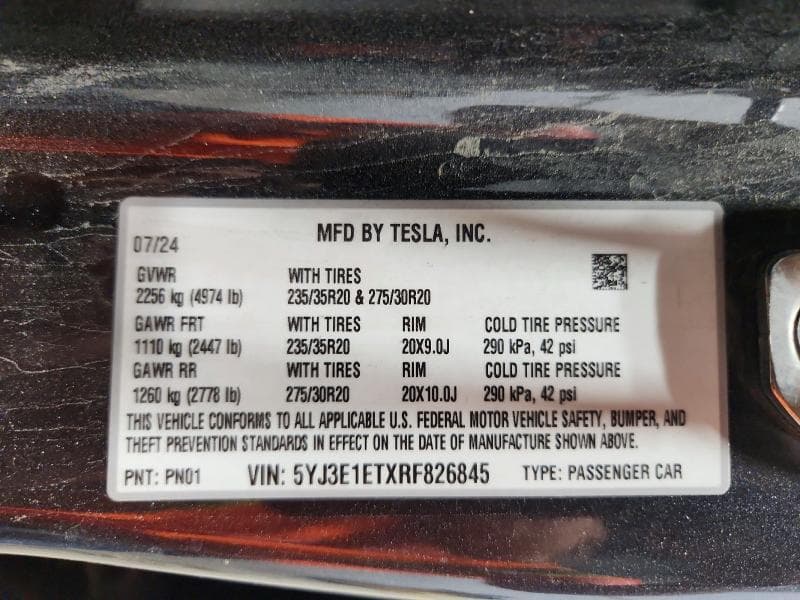 2024 TESLA MODEL 3 13