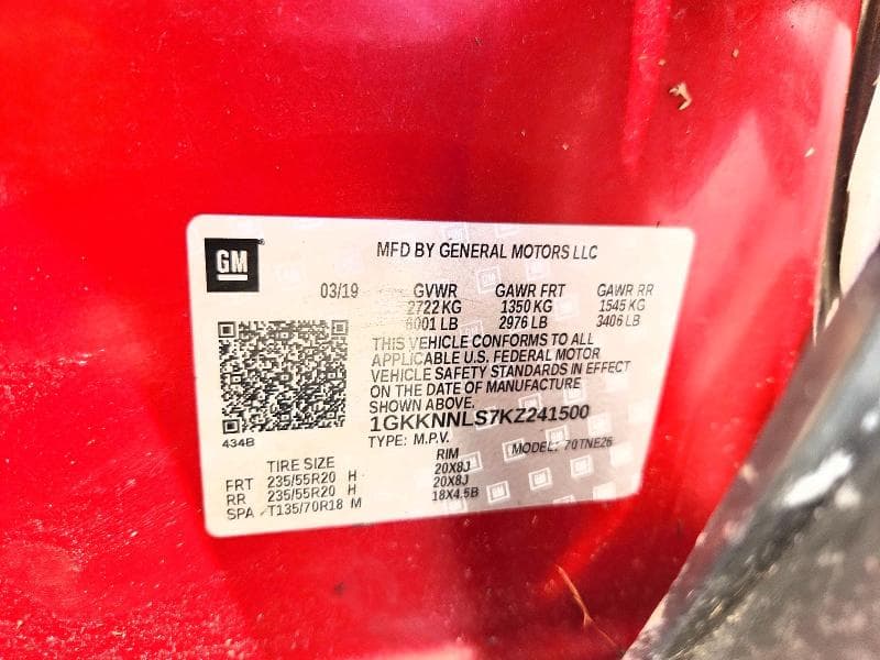 2019 GMC ACADIA SLT-2 12