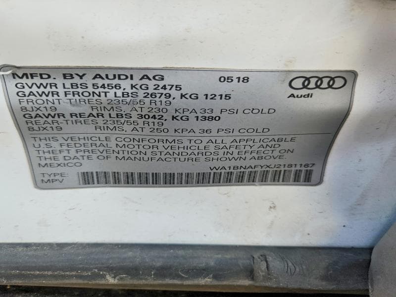 2018 AUDI Q5 PREMIUM PLUS 12