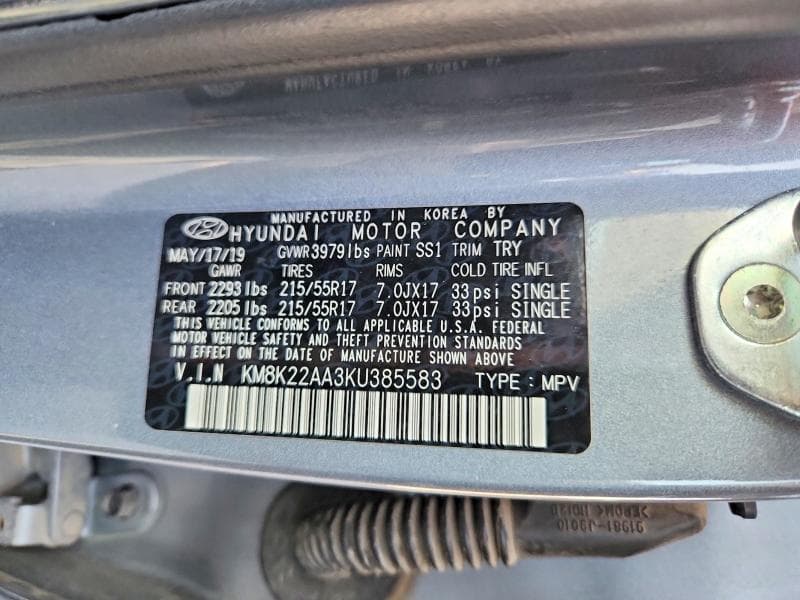 2019 HYUNDAI KONA SEL 13