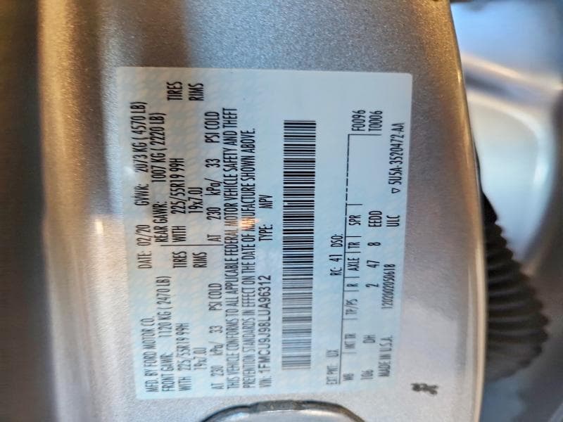 2020 FORD ESCAPE TITANIUM 13