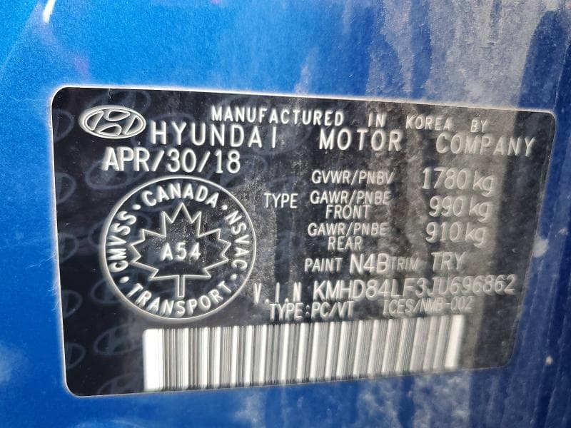 2018 HYUNDAI ELANTRA SEL 12
