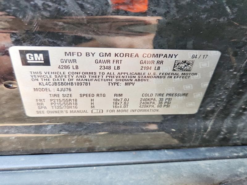 2017 BUICK ENCORE PREFERRED II 13