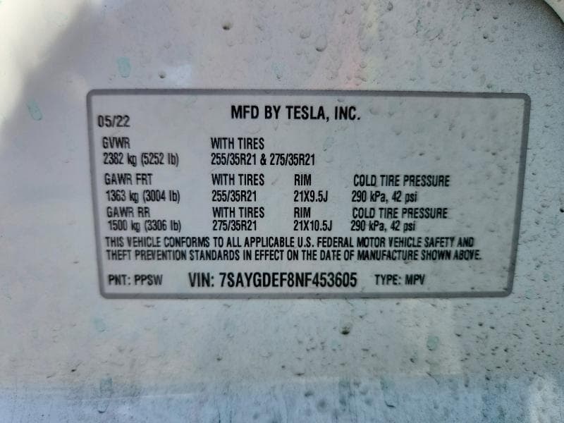 2022 TESLA MODEL Y 12