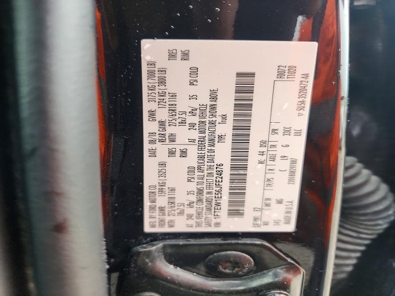 2018 FORD F150 SUPERCREW 12