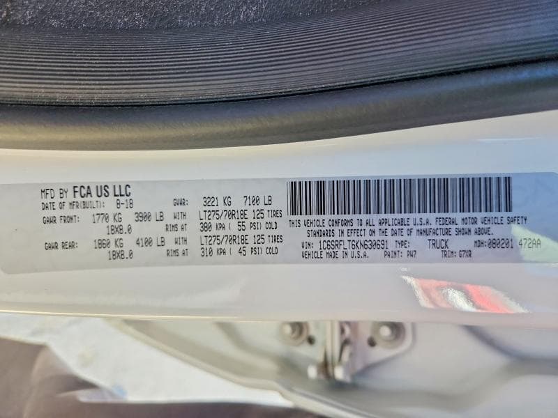 2019 RAM 1500 REBEL 13