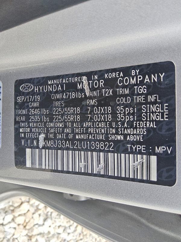 2020 HYUNDAI TUCSON SEL 13