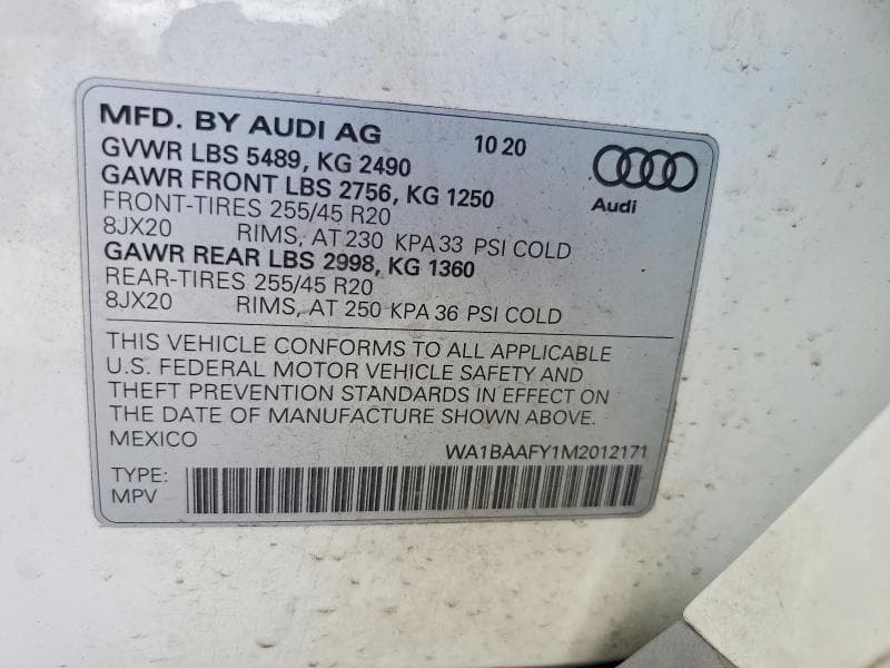 2021 AUDI Q5 PREMIUM PLUS 13