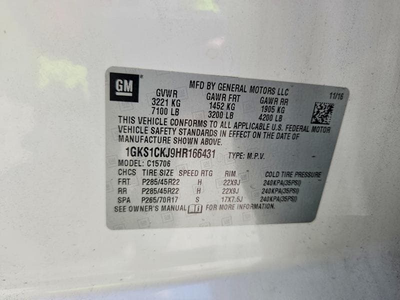 2017 GMC YUKON DENALI 13