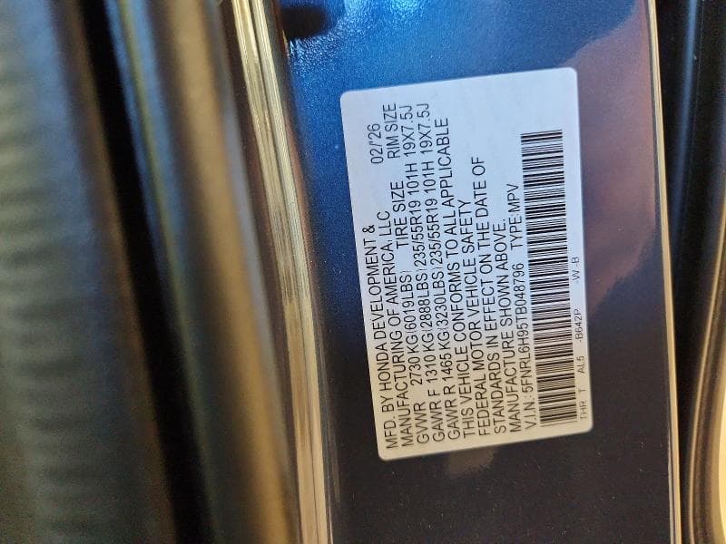 2026 HONDA ODYSSEY ELITE 14