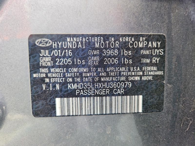 2017 HYUNDAI ELANTRA GT BASE 13