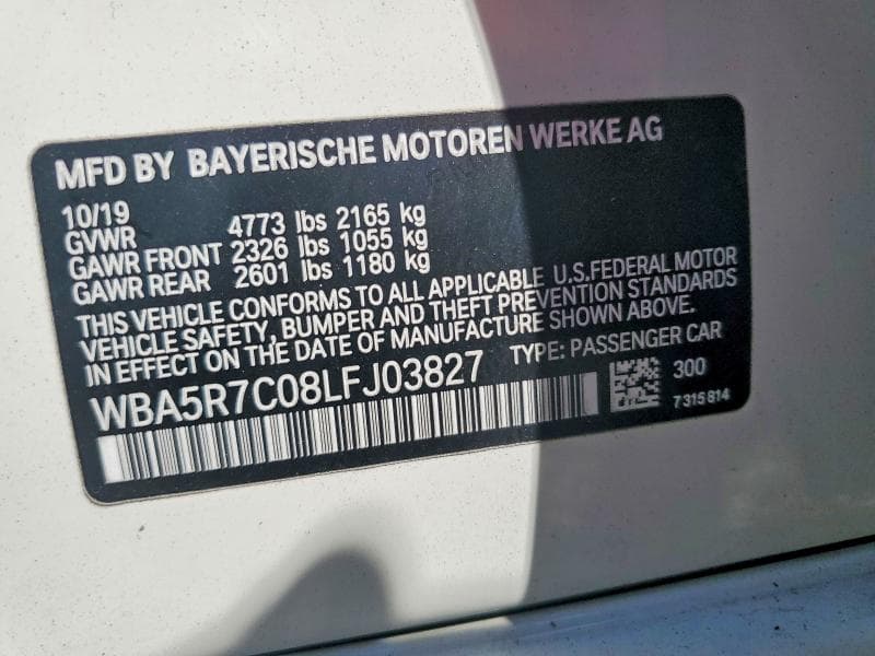 2020 BMW 330XI 12