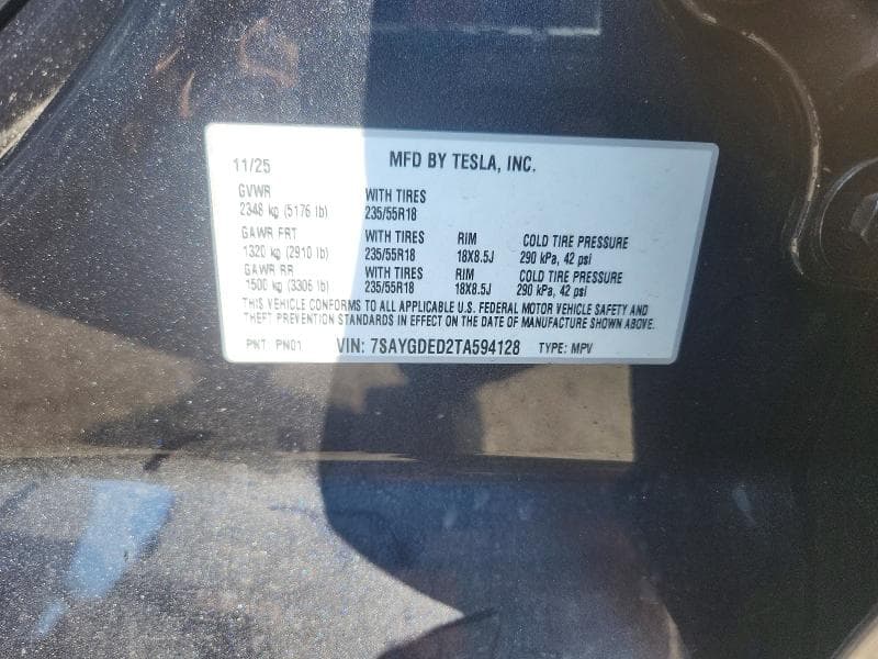 2026 TESLA MODEL Y 12