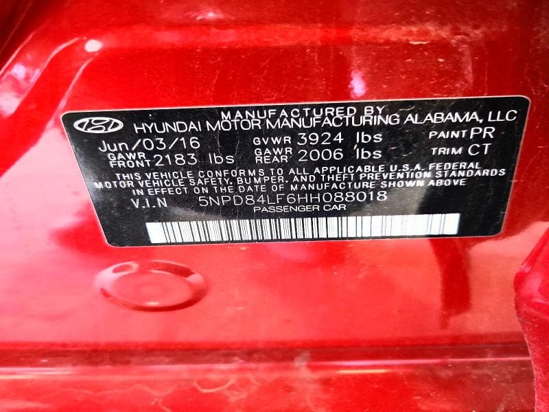 2017 HYUNDAI ELANTRA LIMITED 12