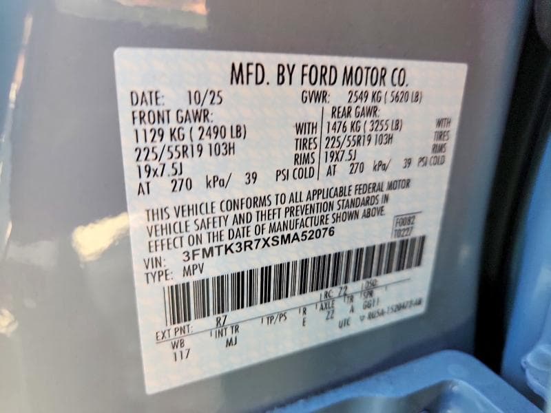 2025 FORD MUSTANG MACH-E PREMIUM 14