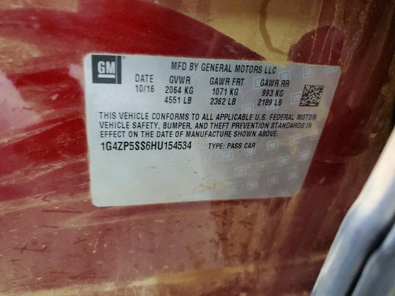 2017 BUICK LACROSSE ESSENCE 12