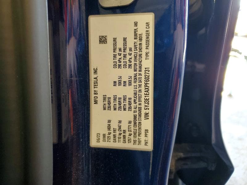 2023 TESLA MODEL 3 13