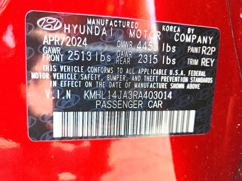 2024 HYUNDAI SONATA SEL 12