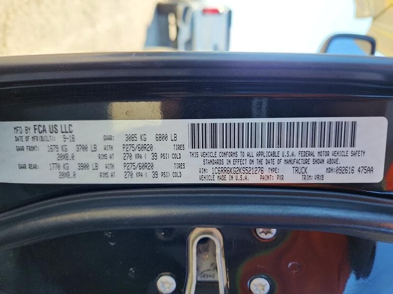 2019 RAM 1500 CLASSIC TRADESMAN 12