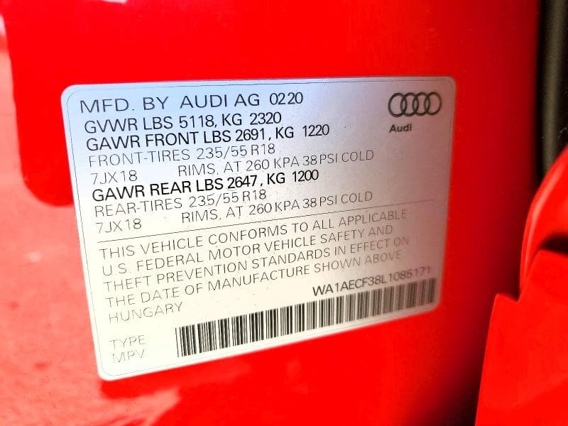 2020 AUDI Q3 PREMIUM 14