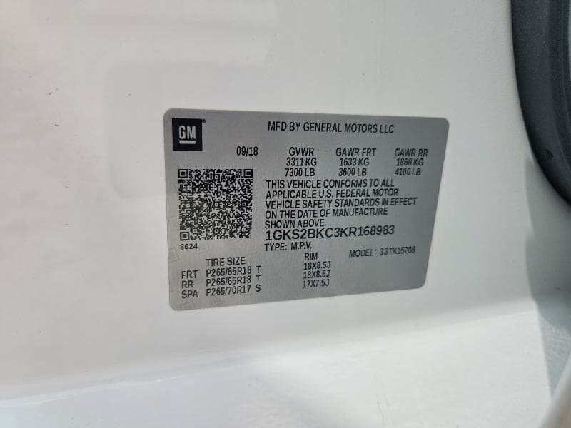 2019 GMC YUKON SLT 13