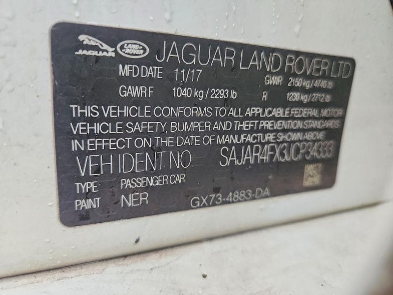 2018 JAGUAR XE 12