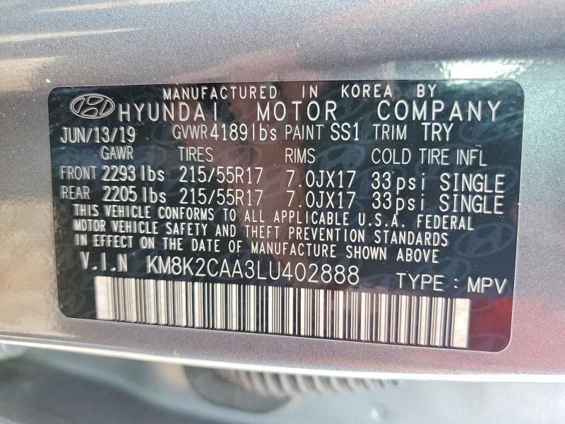 2020 HYUNDAI KONA SEL 13