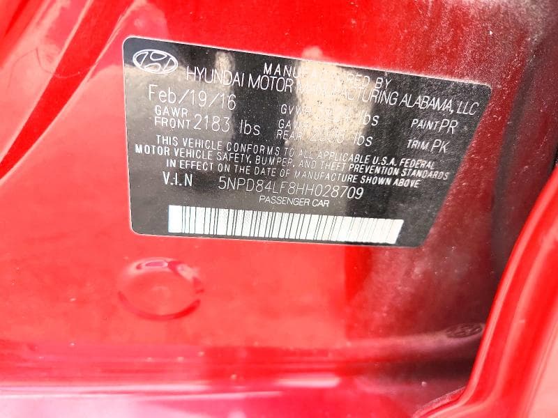 2017 HYUNDAI ELANTRA LIMITED 12