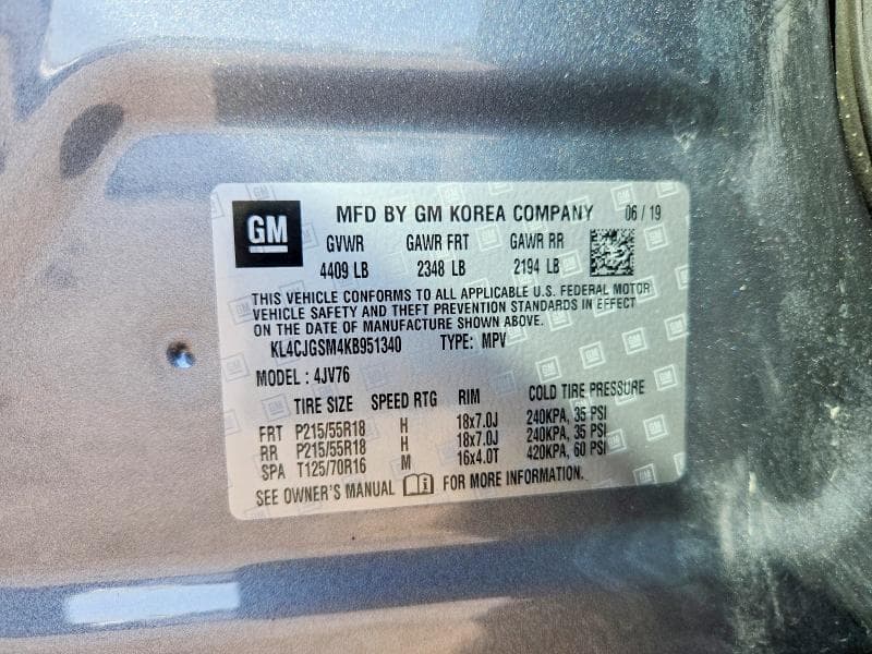 2019 BUICK ENCORE ESSENCE 13