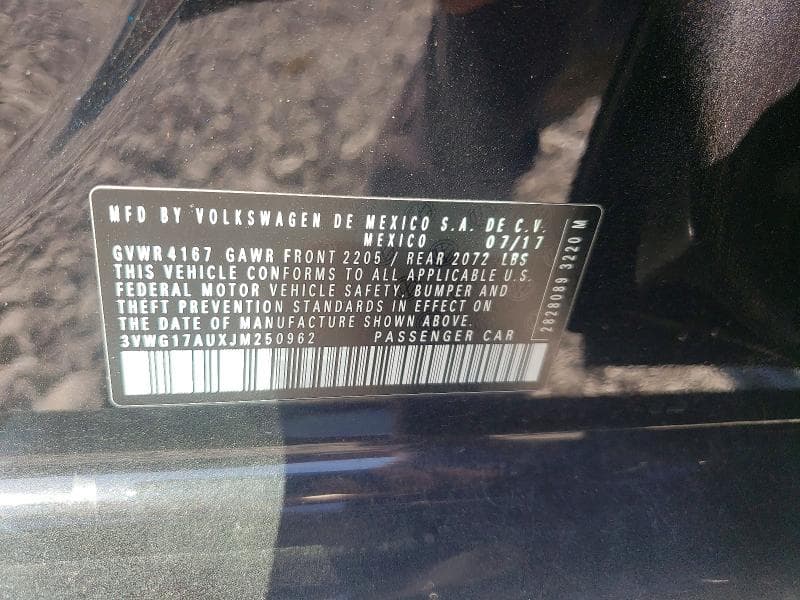 2018 VOLKSWAGEN GOLF S 13