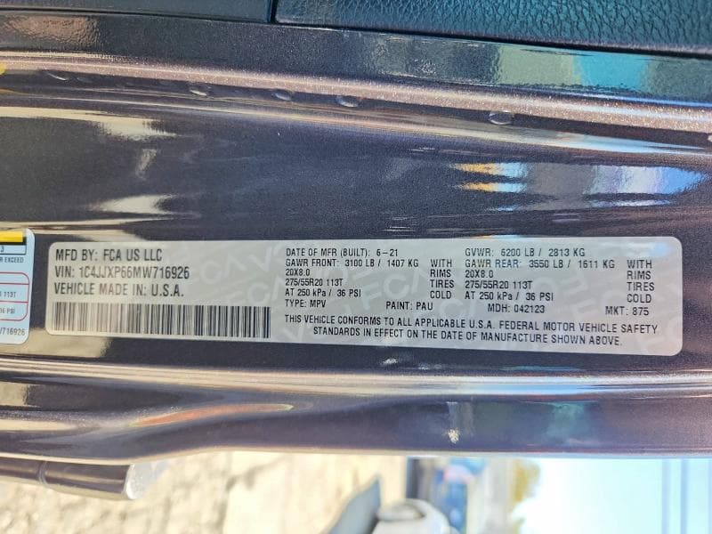 2021 JEEP WRANGLER UNLIMITED SAHARA 4XE 12