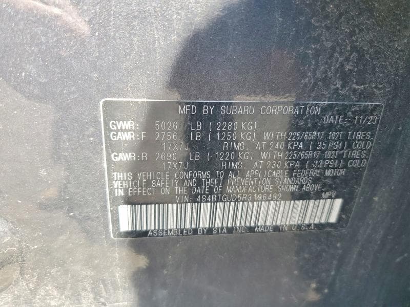 2024 SUBARU OUTBACK WILDERNESS 14