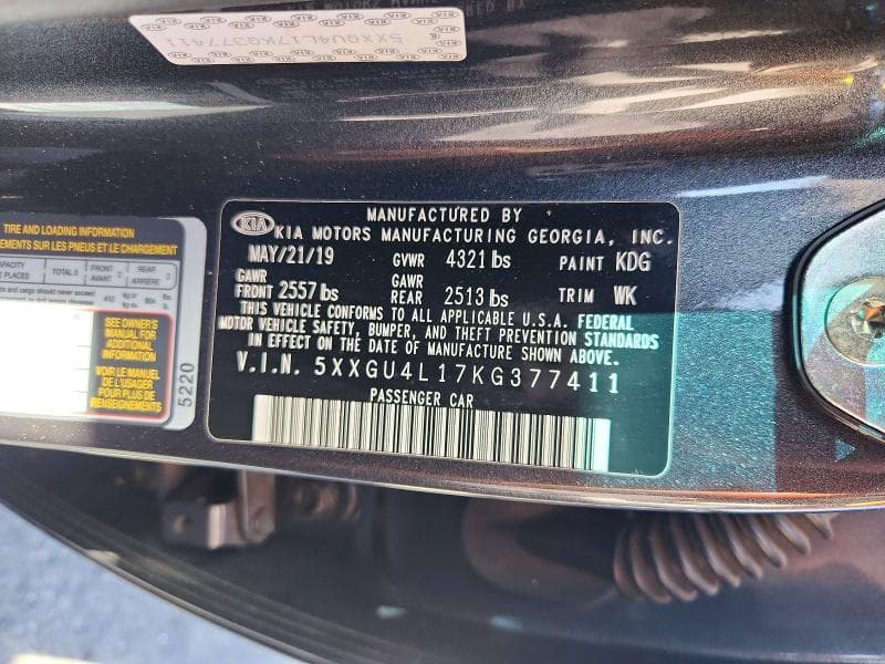 2019 KIA OPTIMA EX 12