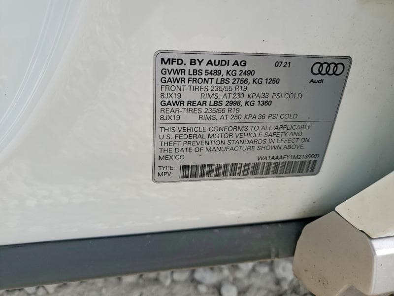 2021 AUDI Q5 PREMIUM 13