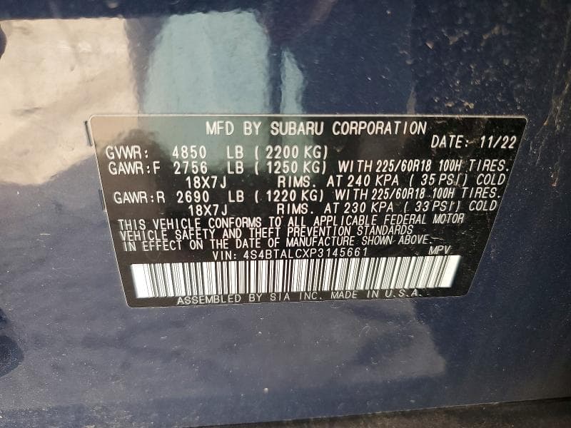 2023 SUBARU OUTBACK ONYX EDITION 13