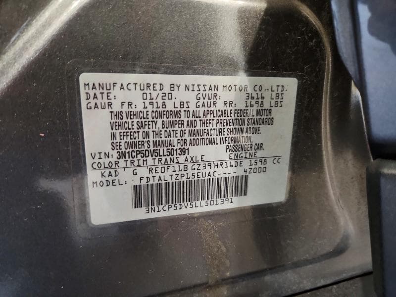 2020 NISSAN KICKS SR 13