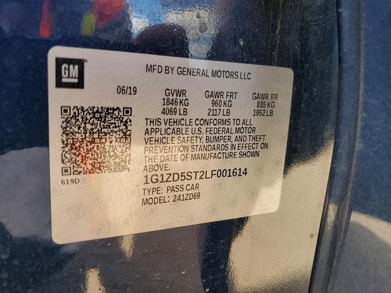 2020 CHEVROLET MALIBU LT 12