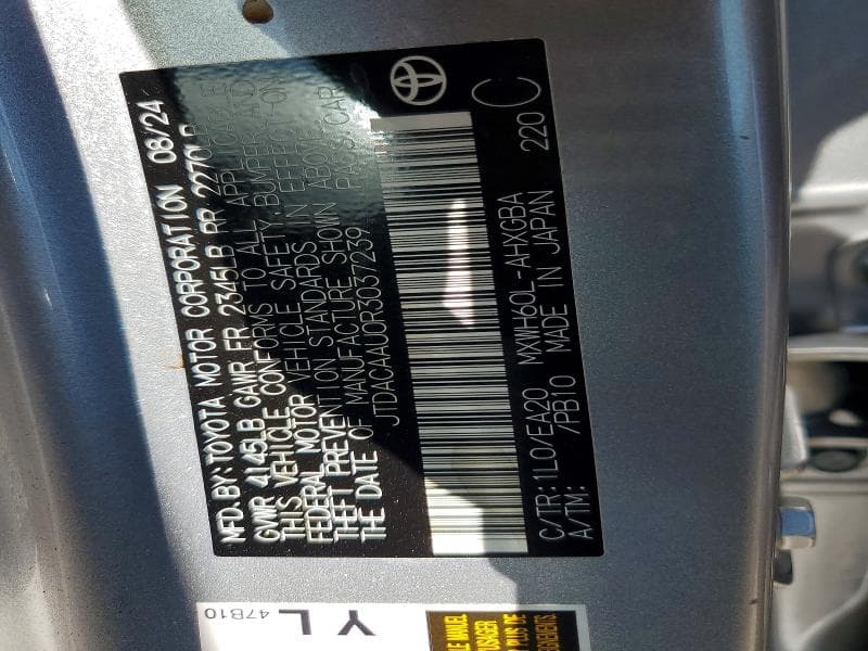 2024 TOYOTA PRIUS XLE 12