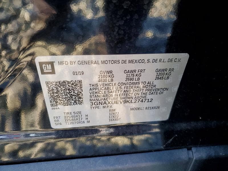 2019 CHEVROLET EQUINOX LT 14
