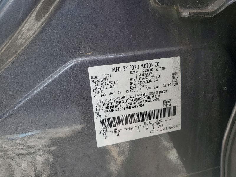 2021 FORD EDGE SEL 13